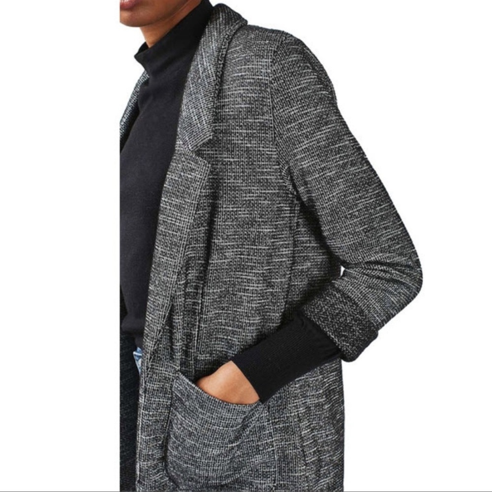 Topshop Boucle Knit Boyfriend Blazer